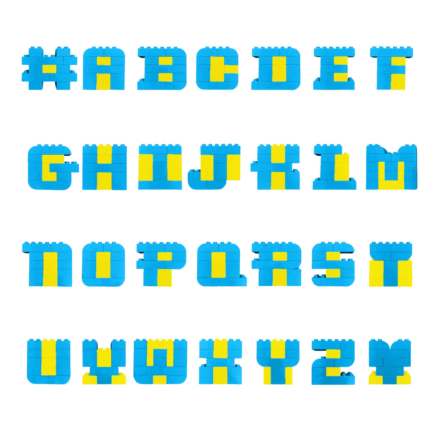 Turquoise and Yellow 12 pack
