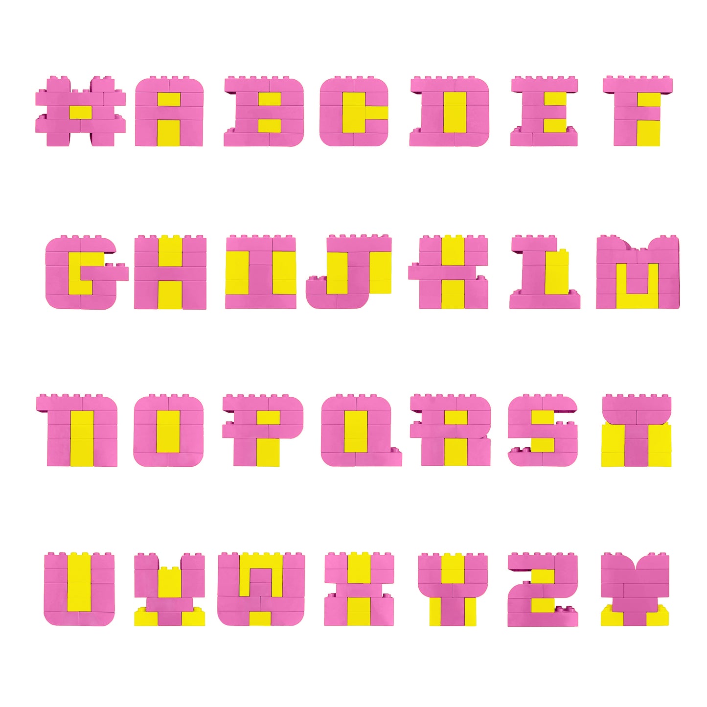 Pink and Yellow 6 pack