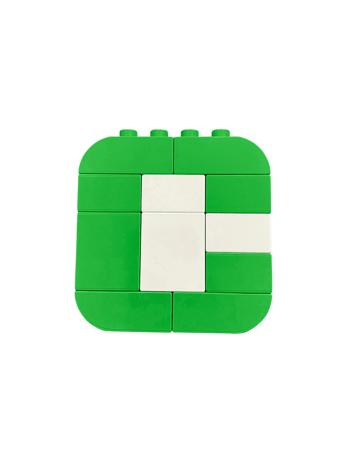 Green and White Letter Kit