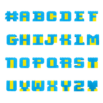Turquoise and Yellow Letter Kit