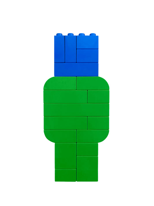 Green and Blue Letter Kit