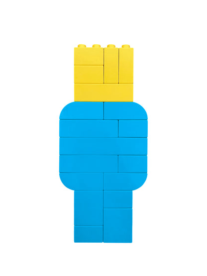 Turquoise and Yellow Letter Kit