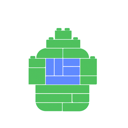 Green and Blue Letter Kit