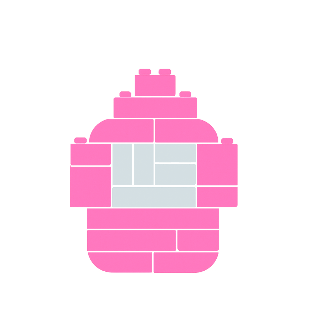 Pink and White Letter Kit