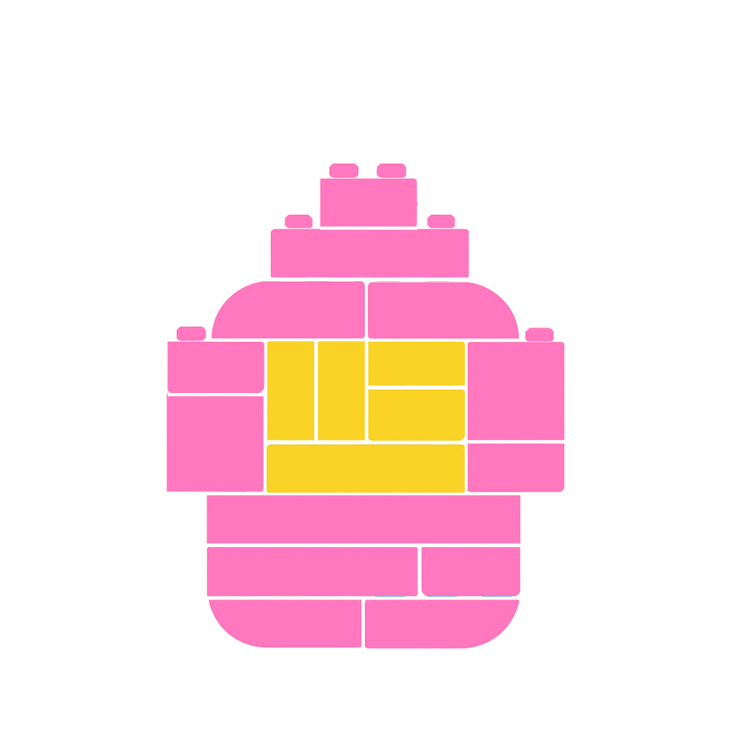 Pink and Yellow Letter Kit