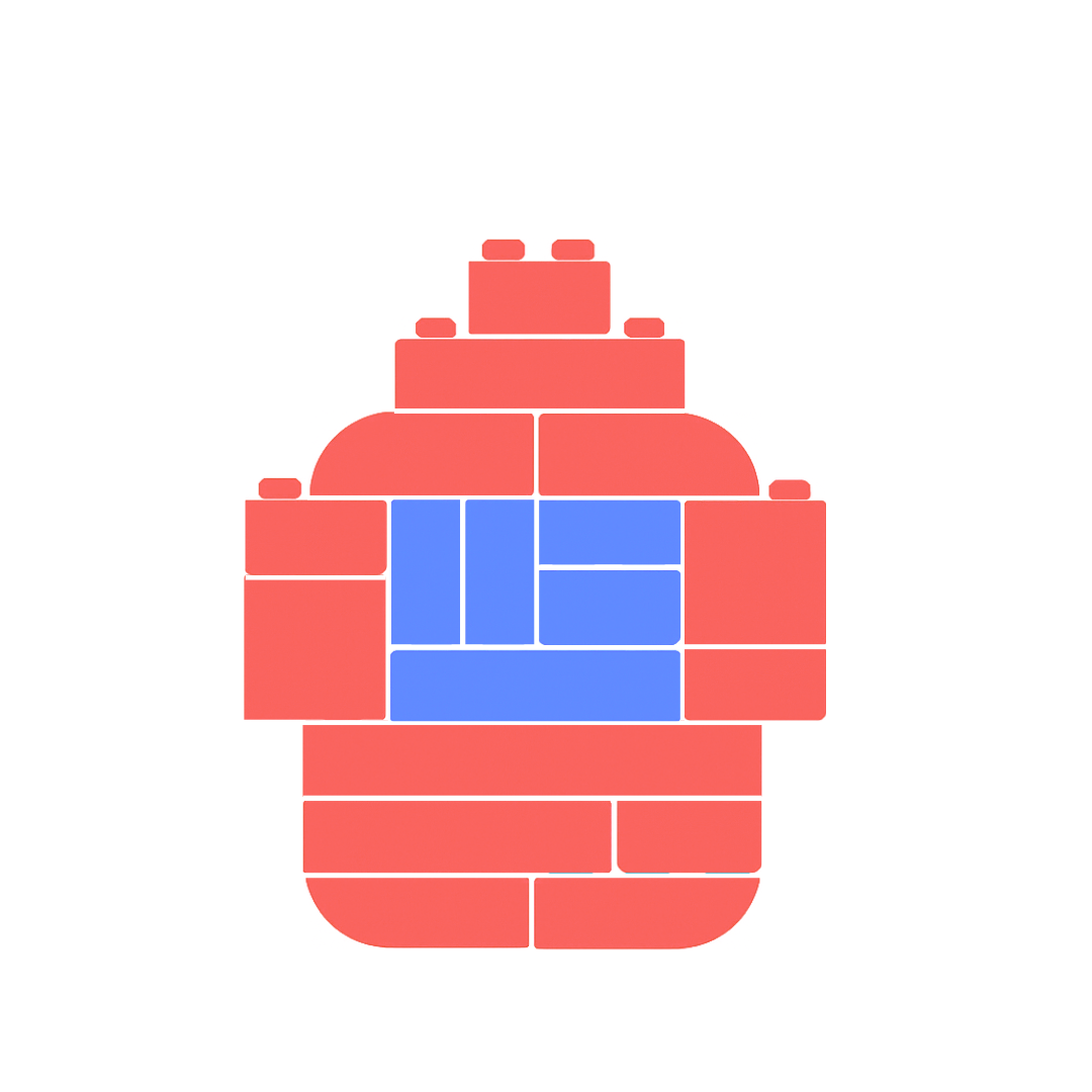 Red and Blue Letter Kit