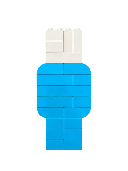 Turquoise and White Letter Kit