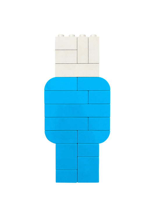 Turquoise and White Letter Kit